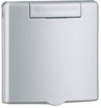 FAWAS Saugdose QUADRA weißaluminium